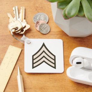 rang van sergeant der eerste klasse sleutelhanger