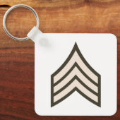 rang van sergeant der eerste klasse sleutelhanger (Voorkant)