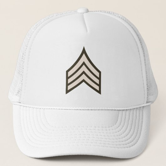 rang van sergeant der eerste klasse trucker pet (Voorkant)