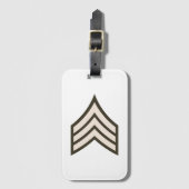 rang van sergeant-majoor bagagelabel (Voorkant (verticaal))