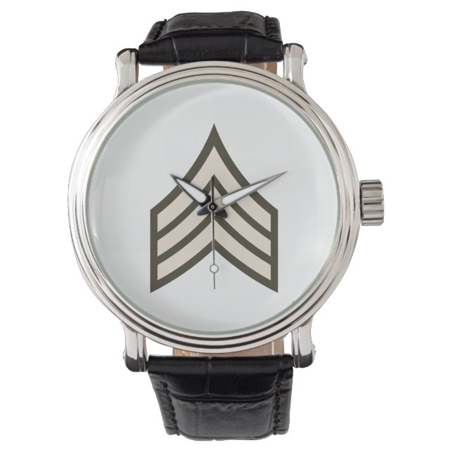 rang van sergeant-majoor horloge (Voorkant)