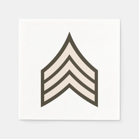rang van sergeant-majoor servet (Voorkant)