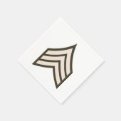 rang van sergeant-majoor servet (Hoek)