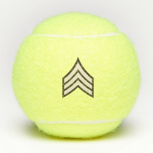 rang van sergeant-majoor tennisballen (Voorkant)