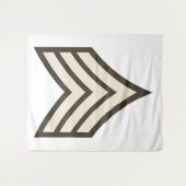 rang van sergeant-majoor wandkleed (Voorkant (horizontaal))