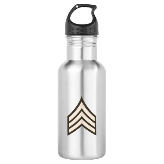 rang van sergeant-majoor waterfles (Voorkant)