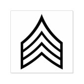 rang van sergeant-majoor zelfinktende stempel (Design)