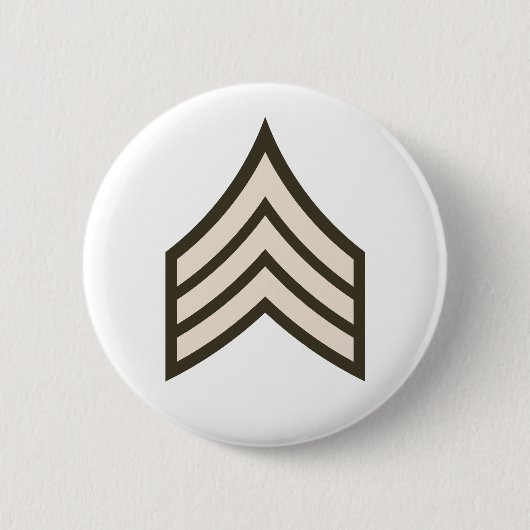 rang van sergeant ronde button 5,7 cm (Voorkant)