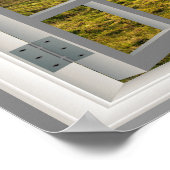 Rangbereik voor raster voor ramen voor landvlucht poster (Hoek)