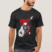 Range Elektrische Gitaar Graffiti Skull Grunge T-s T-shirt (Voorkant)