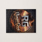 Range geek western stijl logo legpuzzel (Horizontaal)