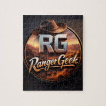 Range geek western stijl logo legpuzzel