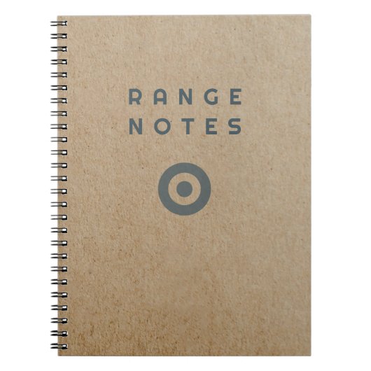 Range Notes - Shooting Range Logbook Notitieboek (Voorkant)