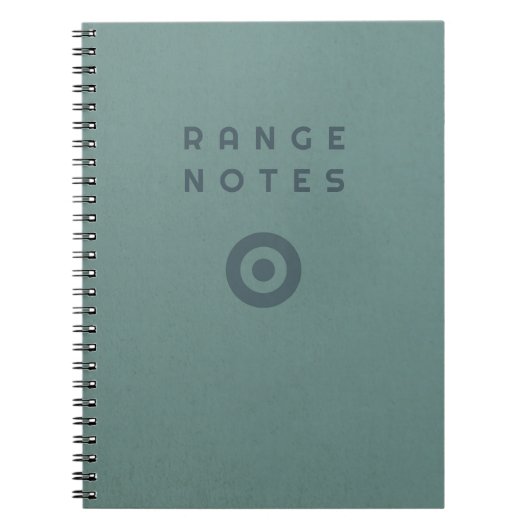 Range Notities - Schietbaan Logboek Notitieboek (Voorkant)