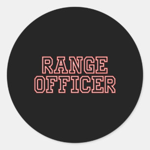 Range Officer Ronde Sticker