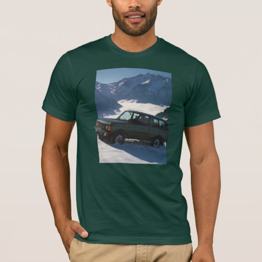 Range Rover Classic in de sneeuw T-shirt (Voorkant)