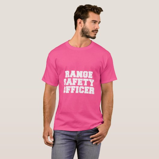 Range Safety Officer voor Pistool Range Staff of H T-shirt (Voorkant volledig)