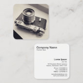  Rangefinder Camera Vierkante Visitekaartje (Voorkant / Achterkant)