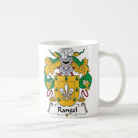 Rangel Family Crest Koffiemok (Rechts)