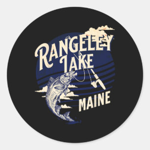 Rangeley Lake Maine Fly Fishing Forel B Visser Sou Ronde Sticker