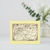 Rangeley Lakes Map, Maine  Briefkaart (Staand voorkant)