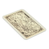 Rangeley Lakes Map, Maine Magneet (Rechterzijde)