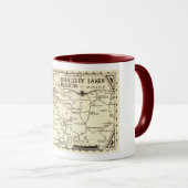 Rangeley Lakes Map, Maine Mok (Voorkant rechts)