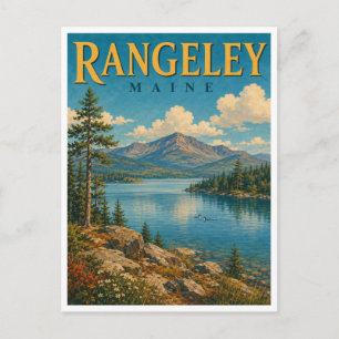 Rangeley Maine Rangeley Lake GeoSaga Briefkaart