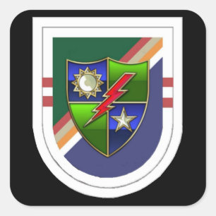 Ranger 2e Bn Beret Flash (oud) met DUI Stickers