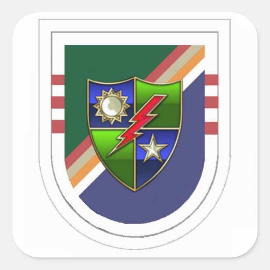 Ranger 3e Bataljon Beret Flash met DUI Stickers (Voorkant)