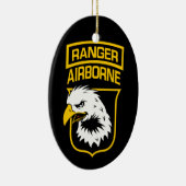 Ranger Airborne Eagle Patch Keramisch Ornament (Rechts)