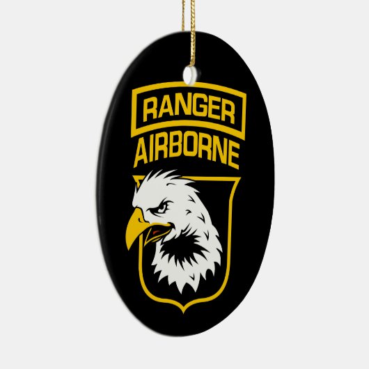 Ranger Airborne Eagle Patch Keramisch Ornament (Rechts)