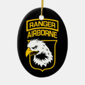 Ranger Airborne Eagle Patch Keramisch Ornament (Voorkant)