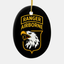 Ranger Airborne Screaming Eagles Patch Kerstorname