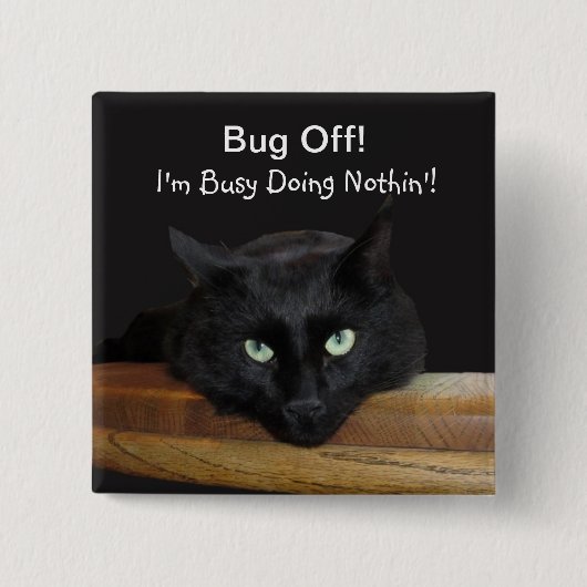 Ranger "Bug Off"-Button Vierkante Button 5,1 Cm (Voorkant)