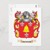 Ranger Coat of Arms (familiekust) Briefkaart (Voorkant / Achterkant)