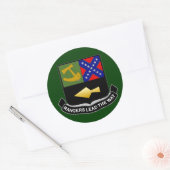 Ranger crest 1 ronde sticker (Envelop)