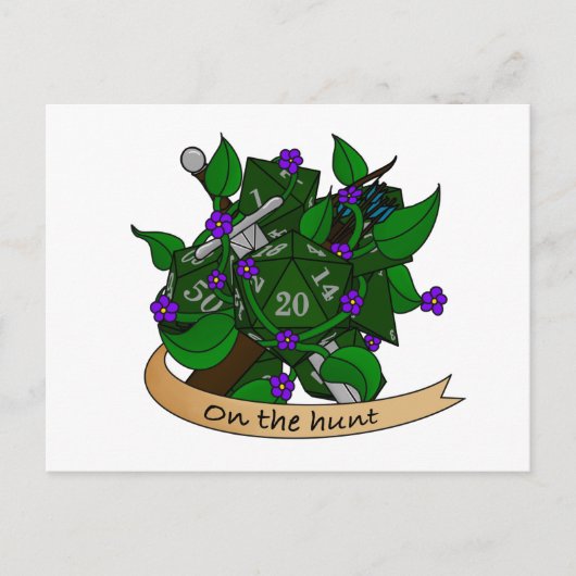 Ranger Dice Design Aankondigingskaart (Voorkant)