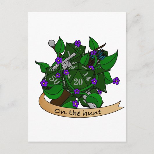 Ranger Dice Design Briefkaart (Voorkant)