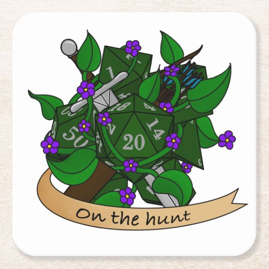 Ranger Dice Design Kartonnen Onderzetters (Voorkant)