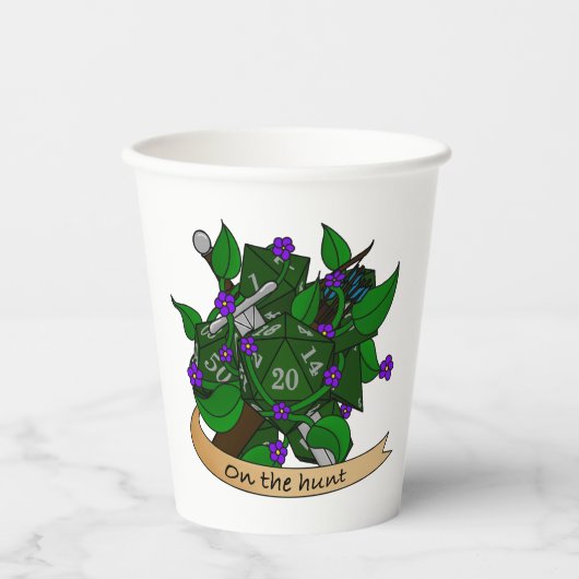 Ranger Dice Design Papieren Bekers (Voorkant)