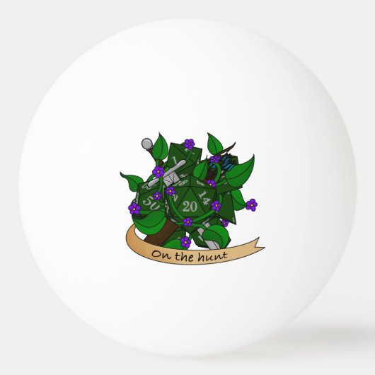 Ranger Dice Design Pingpongbal (Voorkant)