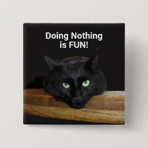 Ranger "Doing Niets"-Button Vierkante Button 5,1 Cm