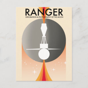 Ranger Exploratie en Fotografie van de maan Briefkaart