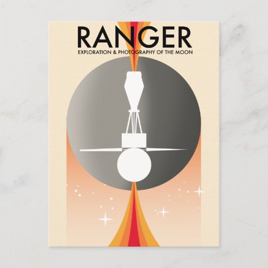 Ranger Exploratie & Fotografie van de Maan Briefkaart (Voorkant)