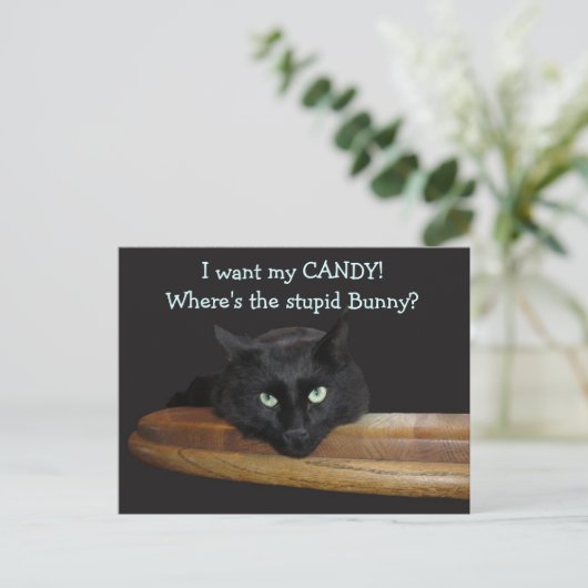 Ranger Het Stomme Konijn Pasen Ansichtkaart Feestdagenkaart (Staand voorkant)