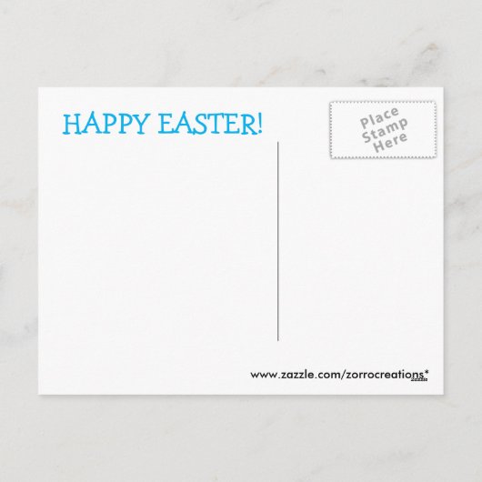 Ranger Het Stomme Konijn Pasen Ansichtkaart Feestdagenkaart (Achterkant)