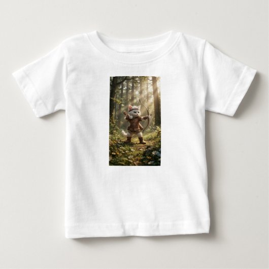 Ranger Kat Boogschutter Kinderen Cartoon T-Shirt (Voorkant)