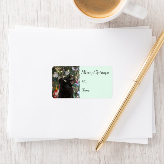 Ranger Kat kerstcadeaulabels Etiket (Insitu)