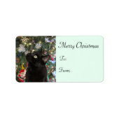 Ranger Kat kerstcadeaulabels Etiket (Voorkant)
